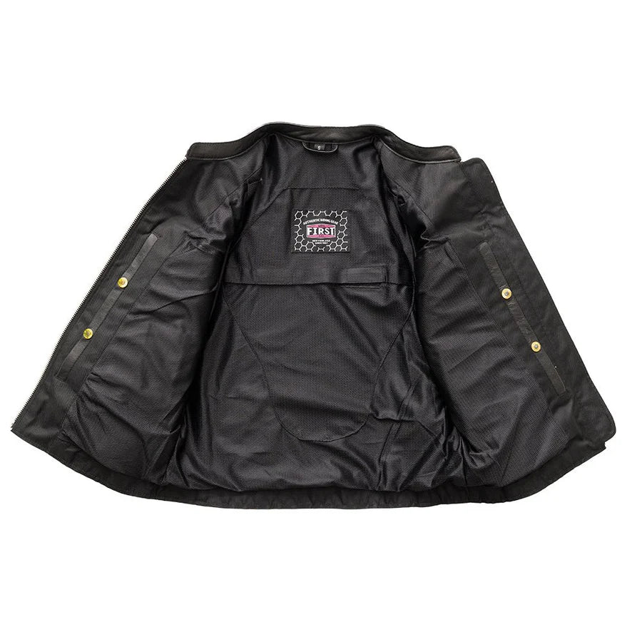 Women’s Motorcycle Leather Jacket. Lightweight Cowhide with Armor Pockets - Boutique of Leathers/Open Road