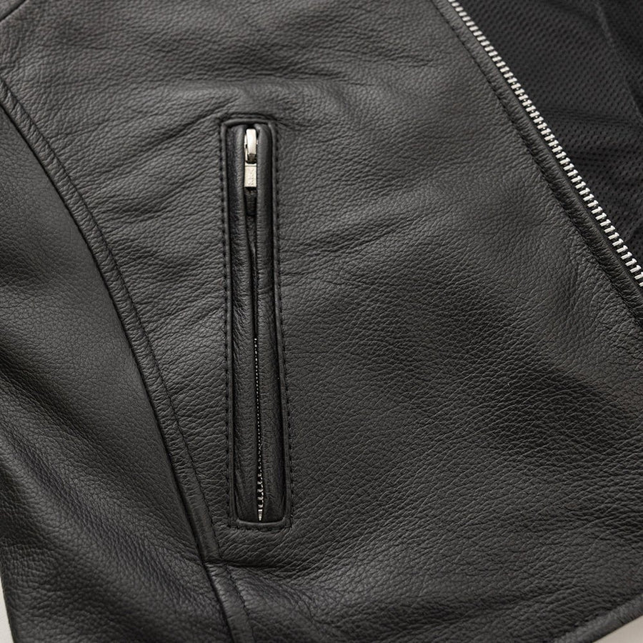 Women’s Motorcycle Leather Jacket. Lightweight Cowhide with Armor Pockets - Boutique of Leathers/Open Road