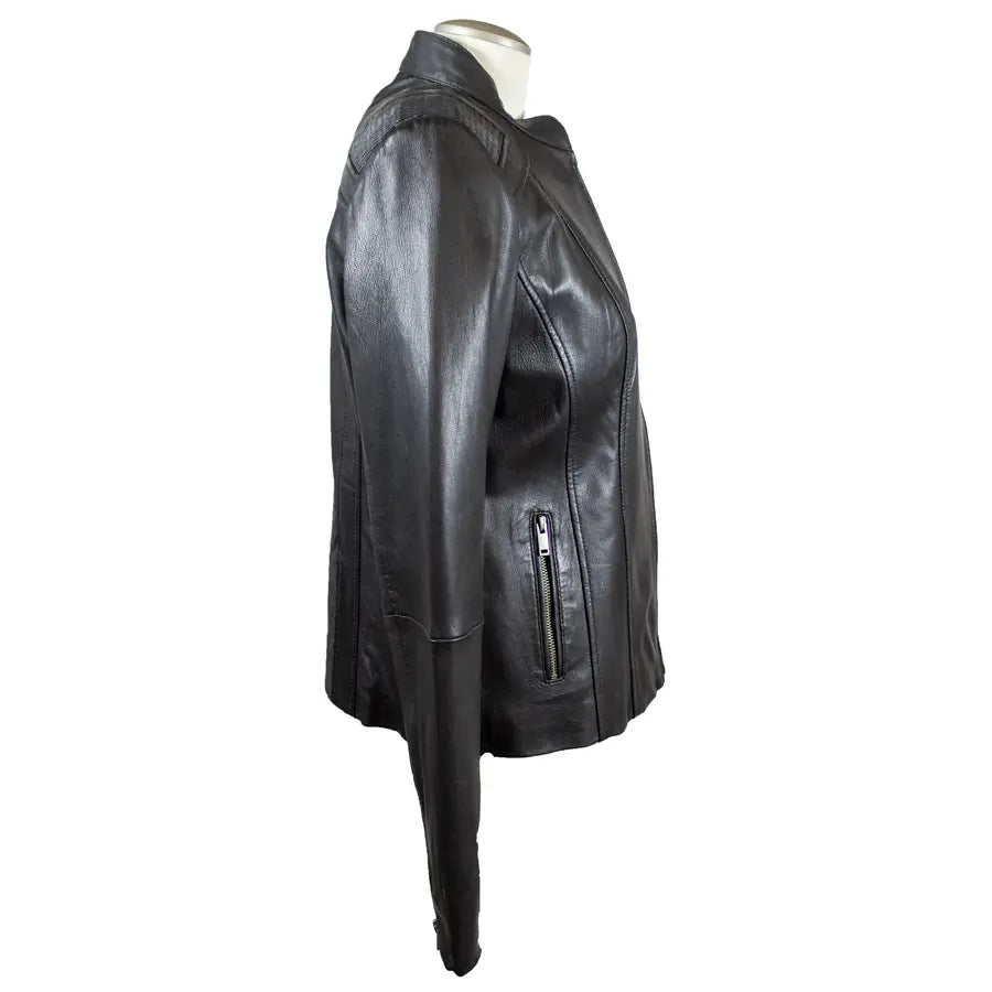 BOL Women's Basket Weave Accent Leather Jacket - Boutique of Leathers/Open Road