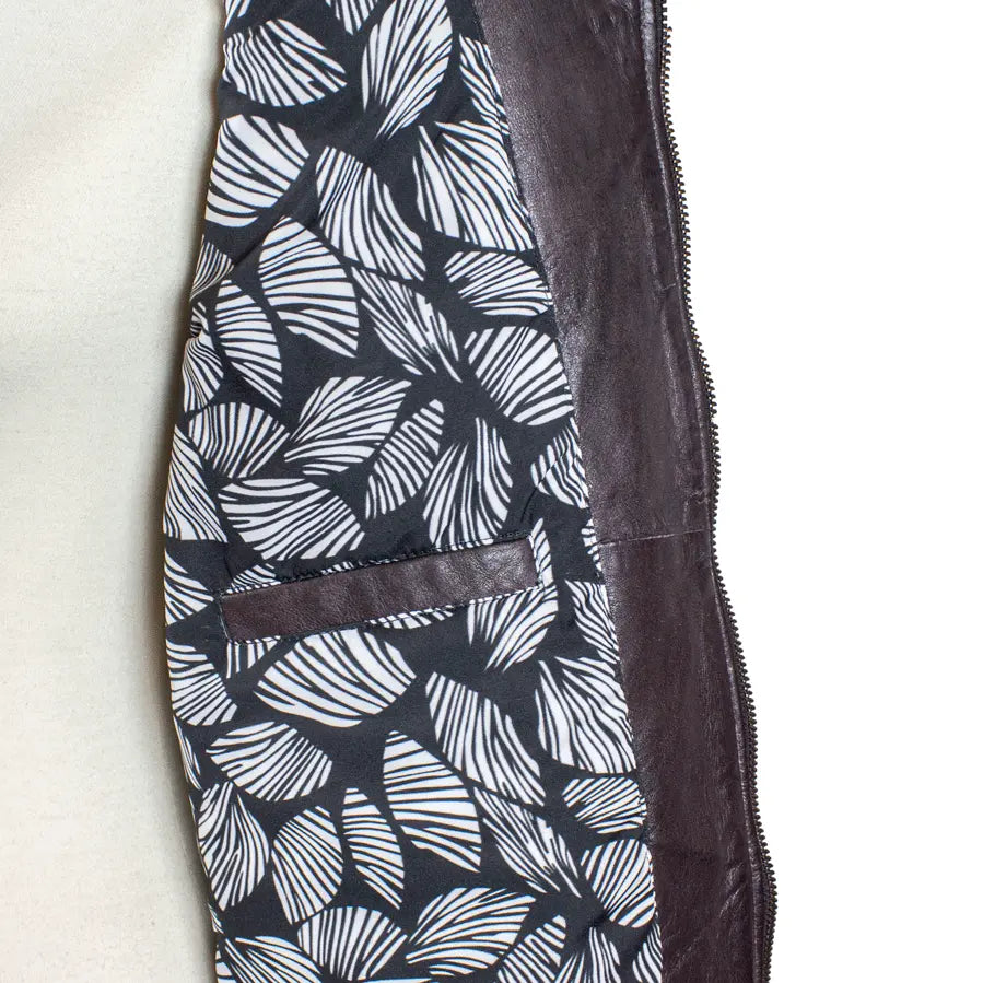 BOL Women's Basket Weave Accent Leather Jacket - Boutique of Leathers/Open Road